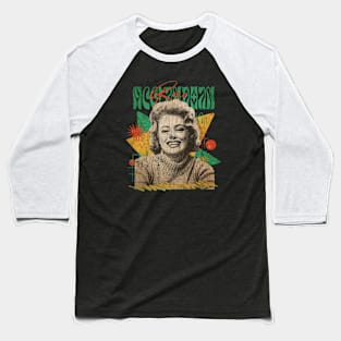 VINTAGE POP RETRO -Rue McClanahan - STYLE 70S Baseball T-Shirt